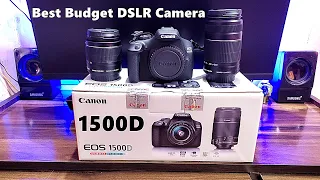 Canon Eos 1500D Unboxing With Dual Lens | Best Budget DSLR | 18-55 Lens and 55-250 Lens