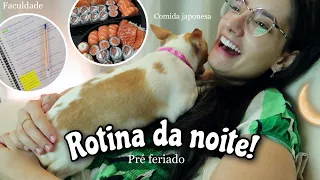 Rotina da noite, faculdade de psicologia e shopping - Mah Marangoni