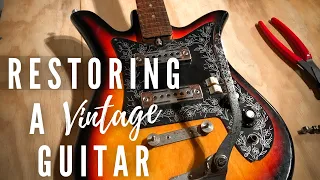 Restoring A Vintage Guitar | Teisco "Tulip" ET-200 | How To