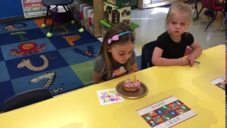 Jenna's birthday celebration at school