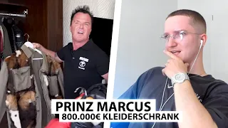 Justin reagiert auf Prinz Marcus' 800.000€ Kleiderschrank.. | Reaktion