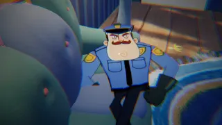 HELLO NEIGHBOR CARTOON COP NEIGHBOR - Hello Neighbor ACT 2