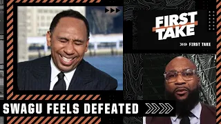 Swagu feels defeated by Stephen A. & the Cowboys 😒😏 | First Take