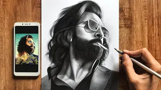 Drawing Animal - Ranbir Kapoor | Time-lapse