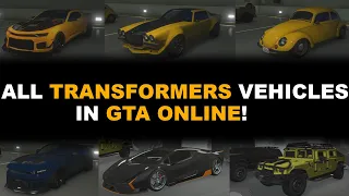 ALL Transformers Characters Vehicle Modes in GTA Online!!