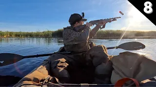 Kayak Jump Shooting Ducks In A Marsh | Dream Bird At Last Light