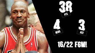 Michael Jordan Full Highlights 1998 ECR1 Game 3 vs Nets - 38 Pts On 16-22 FGM!