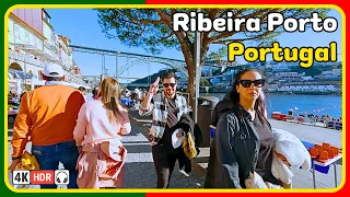 🇵🇹 Ribeira PORTO Portugal Walking Tour - Winter 2023/2024 - 4K HDR