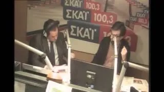 Ο Α. Γεωργιάδης στο ραδιοθάλαμο του ΣΚΑΪ - 26/11/2013