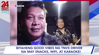 Biyaheng good vibes ng TNVS driver na may snacks, wifi, at karaoke!