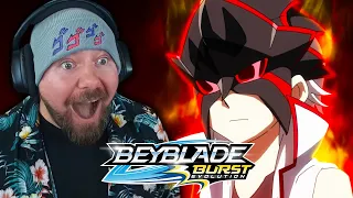 WHO IS RED EYE?!?! FIRST TIME WATCHING - Beyblade Burst Evolution Episode 16-17 REACTION
