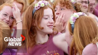 Redheads gather in Netherlands for festival celebrating their hair colour: “I don’t feel alone”