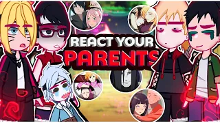 ||Boruto and his friends reacting to their parents|| 🇧🇷/🇺🇲// ◆Bielly - Inagaki◆