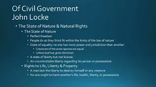 Locke's Theory of Rights Part 1 SP2024