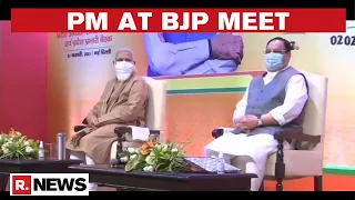 PM Modi Attends Key BJP Meet In Delhi Ahead Of Polls