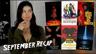 Everything I Watched in September! It Lives Inside, Saw X, Bottoms, and more!