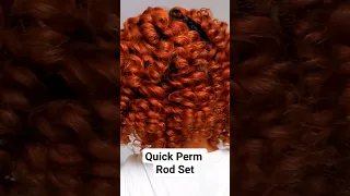 Curl Bliss: Natural Hair Perm Rod Magic! #QuickCurls #Rollerset #naturalhair