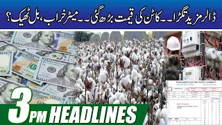 Dollar and Cotton Prices High | 3pm News Headlines | 12 Oct 2021 | City 41