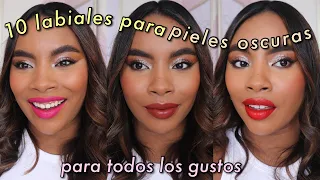 10 LABIALES PARA PIEL OSCURA *nude, rojo, morados* para todos los gustos! @DanielaGuagua