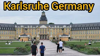 Karlsruhe Germany Walking City Tour | German City Walk | Summer 2023