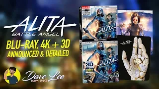 ALITA: BATTLE ANGEL - Blu-ray, 4K + 3D, DVD Announced & Detailed