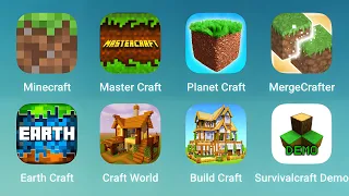 Minecraft, Master Craft, Planet Craft, MergeCrafter, Earth Craft, Craft World, Build Craft, Survival