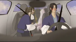 Mo Ran & Xue Meng go for a ride (Haitang blossoms) | 2ha | RanWan | animatic/animation/skit/vine