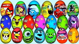 70 Surprise eggs Kinder Surprise Маша и Медведь Disney Pixar Cars 2