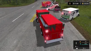 Rollover Motor Vehicle Collision!! | Farming Simulator 17