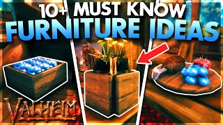 10+ FURNITURE Ideas in Valheim 2024 (Valheim Tips & Tricks)