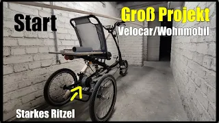 Scooter Trike Umbau zum Velocar Diy E-Bike Camper - Fahrrad Wohnwagen/ Wohnmobil T1 selber bauen