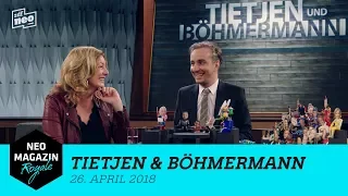 Tietjen & Böhmermann vom 26. April 2018 | NEO MAGAZIN ROYALE mit Jan Böhmermann - ZDFneo