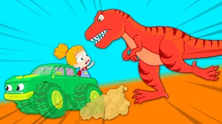 Baby dinosaur is lost! - Groovy The Martian educational cartoon for children & nursery rhymes