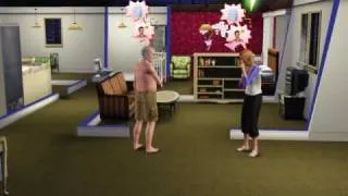 Sims 3 - Adrian dies by electrocution!