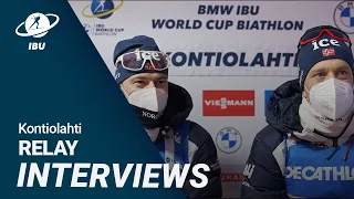 Biathlon World Cup 22/23 Kontiolahti: Men Relay Interviews