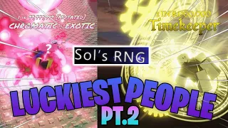 Sols RNG Luckiest People in the World (Funny Reactions) PT.2