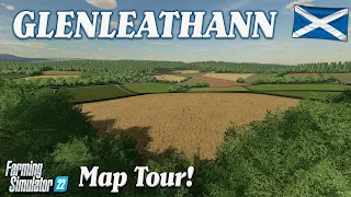 “GLENLEATHANN” FS22 MAP TOUR! | NEW SCOTTISH MOD MAP! | Farming Simulator 22 (Review) PS5.