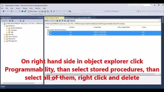 SQL Server -   How to delete all stored procedures in database at once in seconds