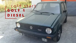 VW GOLF MK1 COLD START