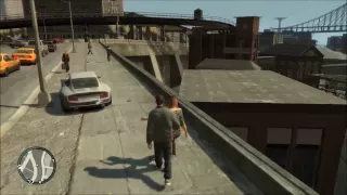 GTA IV Ep  1 Pushing People off the Ledge