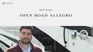 2022 Tiffin Open Road Allegro: What's New