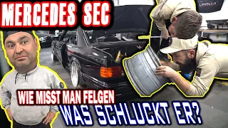 LEVELLA | Mercedes 560 SEC | MAE Probestecken + Felgenmaße ausmessen!