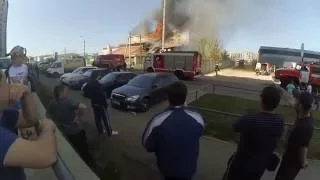 Барнаул пожар стадион Коммунальщик 28 мая 2016. Часть 2