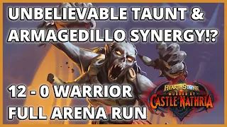 The Most Amazing Taunt Synergy In Arena Ever! | Perfect 12-0 Warrior Full Arena Run | Castle Nathria