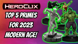 Heroclix Top 5 Primes for 2023 Modern Age