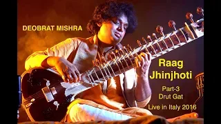 Raag Jhinjoti Drut Gat, Part-3,Deobrat Mishra live In Padova 2016