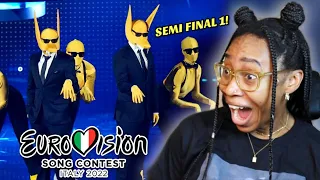 AMERICAN REACTS TO EUROVISION 2022 SEMI FINAL 1 FOR THE FIRST TIME!! 🤯 (FULL SHOW)