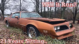 FIELD FIND Pontiac Firebird Rescue! Will it Run After 21+ Years? Pt.1