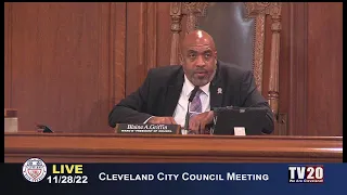 Cleveland City Council Meeting, November 28, 2022