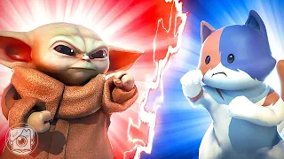 BABY YODA vs. KIT (Fortnite Family Feud)